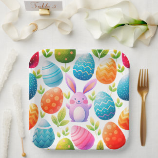 Assiettes en papier de Pâques magnifiques