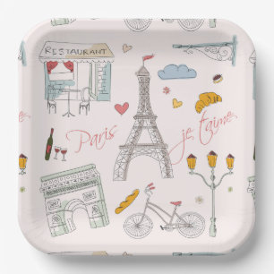 Assiettes en papier de Paris, Fête de la Tour Eiff