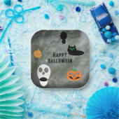 Assiettes en papier décoratives Halloween (Fête)