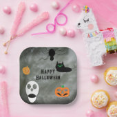 Assiettes en papier décoratives Halloween (Fête)