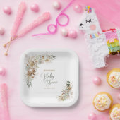 Assiettes en papier décoratives pour Baby Shower B (Fête)