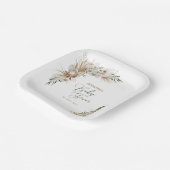 Assiettes en papier décoratives pour Baby Shower B (Angulaire)