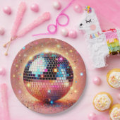 Assiettes en papier disco pailletées ! (Fête)