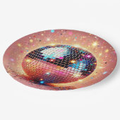 Assiettes en papier disco pailletées ! (Angle)