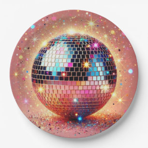 Assiettes en papier disco pailletées !