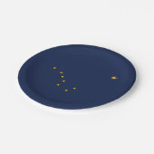 Assiettes en papier Drapeau de l'Alaska (Angle)