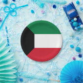 Assiettes en papier du drapeau du Koweït (Fête)