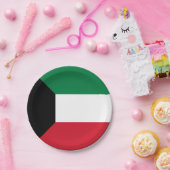 Assiettes en papier du drapeau du Koweït (Fête)