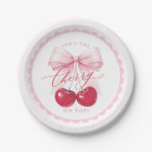 Assiettes en papier Elegant Cherry on Top pour Bab (Devant)