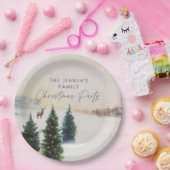 Assiettes en papier élégantes pour fête de Noël (Fête)