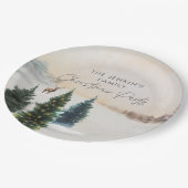 Assiettes en papier élégantes pour fête de Noël (Angle)