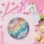 Assiettes en papier et décorations Rainbow Bubbles (Fête)