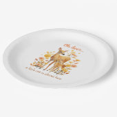 Assiettes en Papier Fête de Bébé Oh Cerf Thème d'A (Angle)