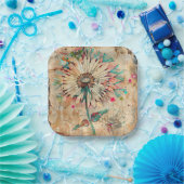 Assiettes en papier Fête florale (Fête)