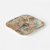 Assiettes en papier Fête florale (Angulaire)