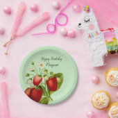 Assiettes en papier Fête Fraise (Fête)
