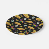 Assiettes en papier Fiesta mexicaine et Día de Mue (Angle)