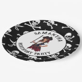 Assiettes en papier Fille Pirate (Angle)