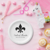 Assiettes en papier Fleur de Lis pour mariage (Fête)