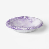 Assiettes en papier Fleurs Blanches Violettes (Angulaire)