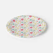Assiettes en papier Fleurs de Printemps (Angle)