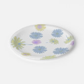 Assiettes en papier Fleurs délicates (Angle)