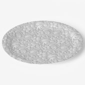 Assiettes en papier floral (Angle)