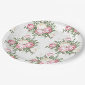 Assiettes en papier - Floral (Angle)