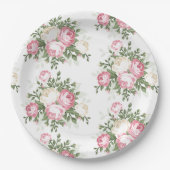 Assiettes en papier - Floral (Devant)