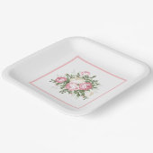 Assiettes en papier - Floral (Angulaire)