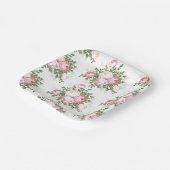 Assiettes en papier - Floral (Angulaire)