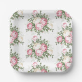 Assiettes en papier - Floral (Recto)