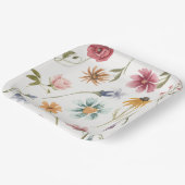 Assiettes en papier floral aquarelle (Angulaire)