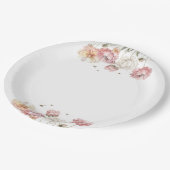 Assiettes en papier Floral Bride to Bee pour la fê (Angle)