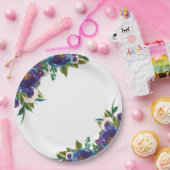 Assiettes en papier florales (Fête)