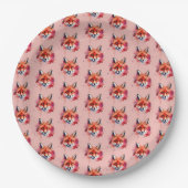 Assiettes en papier Fox (Devant)