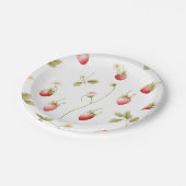 Assiettes en papier fraises très sucrées (Angle)