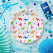 Assiettes en papier Frenchie (Fête)