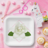 Assiettes en papier-Gardénia  (Fête)
