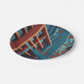 Assiettes en papier géométriques modernes (Angle)