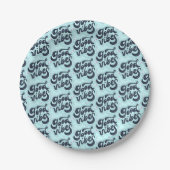 Assiettes en papier Good Vibes (Devant)