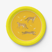 Assiettes en papier Guépard (Devant)