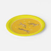 Assiettes en papier Guépard (Angle)