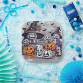 Assiettes en papier Halloween H (Fête)