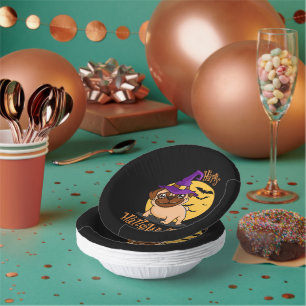Assiettes en papier Halloween Puggy