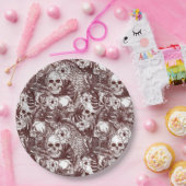 Assiettes en papier Jungle Skulls (Fête)