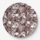 Assiettes en papier Jungle Skulls (Devant)
