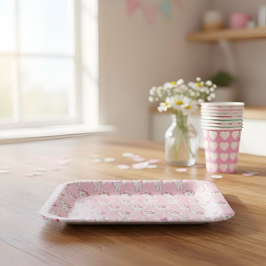 Assiettes en papier Kitty