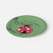 Assiettes en papier Ladybug botanique (Angle)