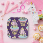 Assiettes en Papier Licorne Fière Douce (Fête)